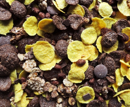 Choco muesli textureの写真素材