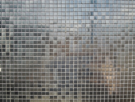 Silver tiles backgroundの写真素材
