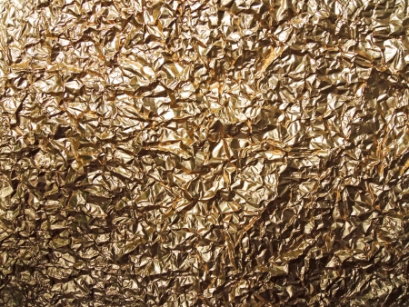 Golden aluminum foil texture background

の写真素材