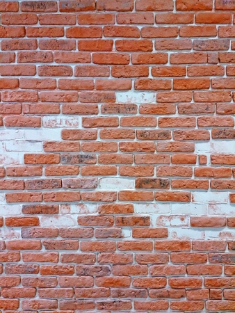 Red grunge brick wallの写真素材
