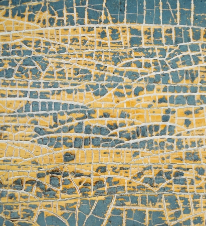 Yellow painted weathered  texture.の写真素材