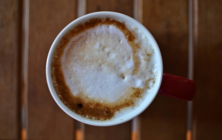 Cappuccino cupの写真素材