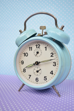 Retro turquoise clockの写真素材