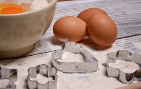homemade baking closeup の写真素材