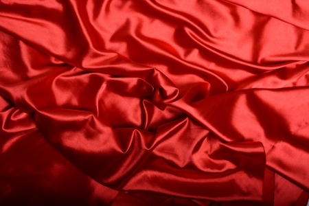 Red silk backgroundの写真素材