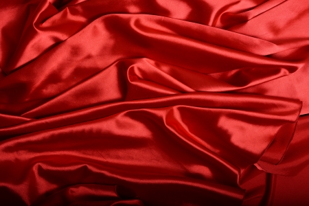 Red silk backgroundの写真素材