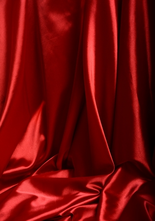 Red silk backgroundの写真素材