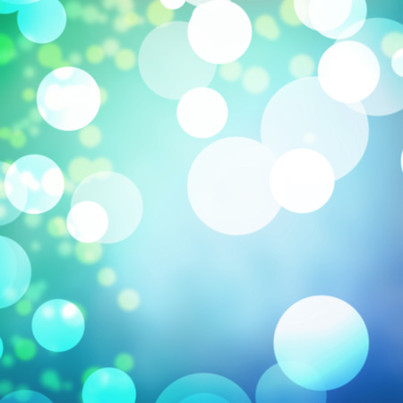 Blue pastel bokeh light texture backgroundの写真素材