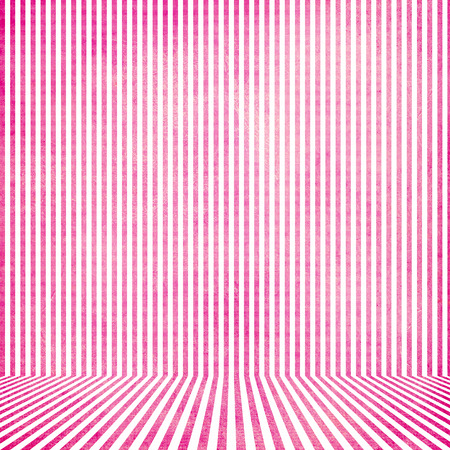 Pink vintage stripe room backgroundの写真素材