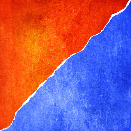 Blue and orange gunge background の写真素材