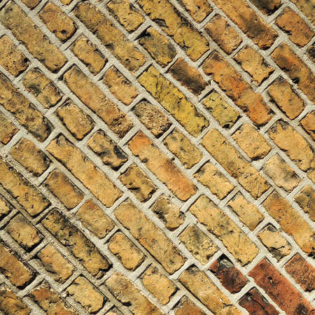 Diagonal brick wallの写真素材