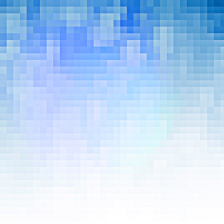 Abstract blue pixel backgroundの写真素材
