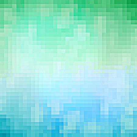 Green and blue pixel backgroundの写真素材