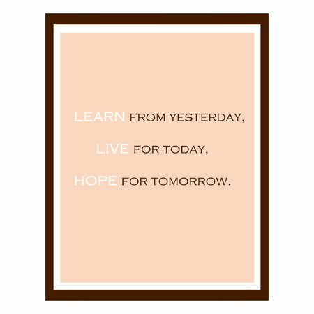 Inspirational and motivational quote. Effects poster, frame, colors background and colors text are editable. Ideal for print poster, card, shirt, mug.の写真素材