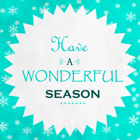 Merry Christmas Season Greetings Quoteの写真素材