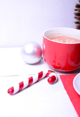 Christmas ornament on white backgroundの写真素材