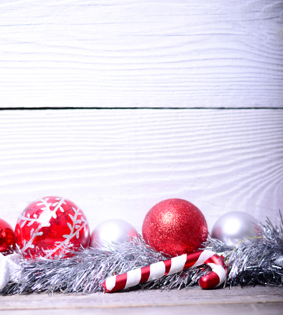 Christmas ornament on white backgroundの写真素材