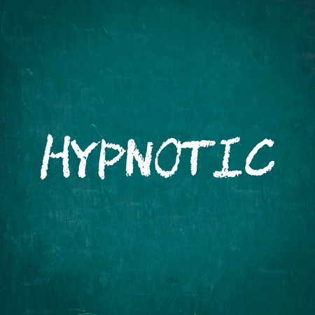 HYPNOTIC written on chalkboardの写真素材
