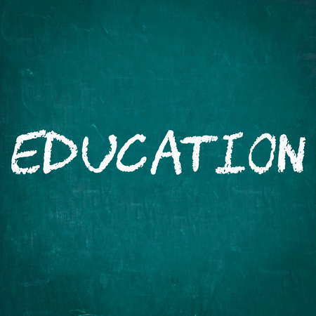 EDUCATION written on chalkboardの写真素材