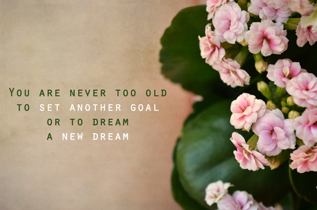 Inspirational and motivational vintage quoteの写真素材