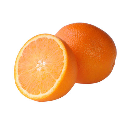 orange isolated over white background