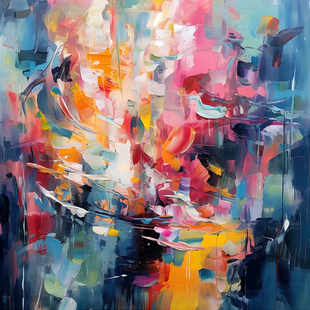 Abstract colorful background. oil painting on canvas. Modern art.の写真素材