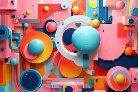 AI Art Magical World Abstract Creative Modern Generative AIの素材