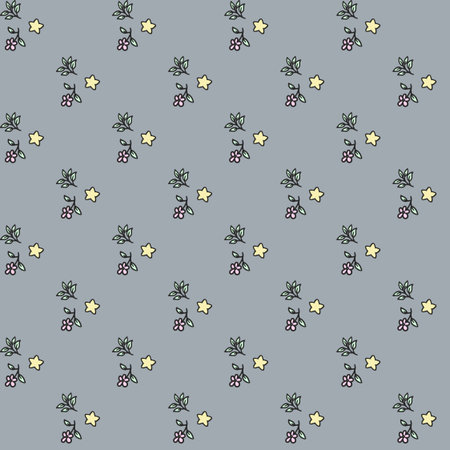 Cute romantic vintage  vector  seamless pattern