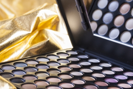 Absolutely woman's must-have an eye shadows - color make-up paletteの写真素材