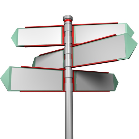 Blank signpost For Branding   の写真素材