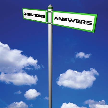 Questions and Answers with easy background changeの写真素材