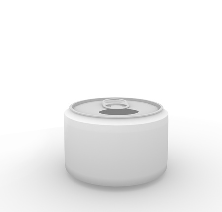 Can with isolated on white の写真素材