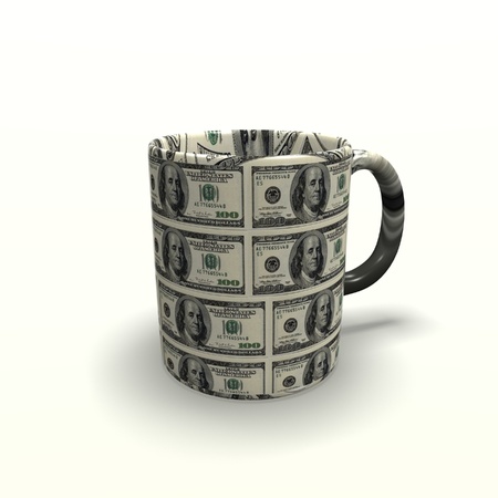 Coffee Cup Isolated dollaの写真素材
