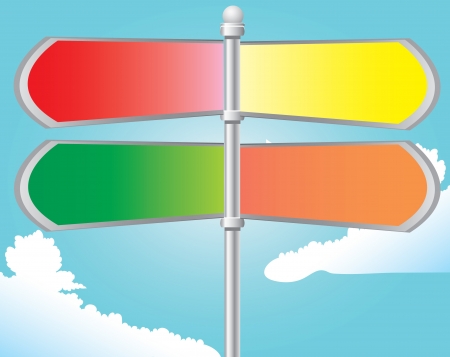 signpostのイラスト素材