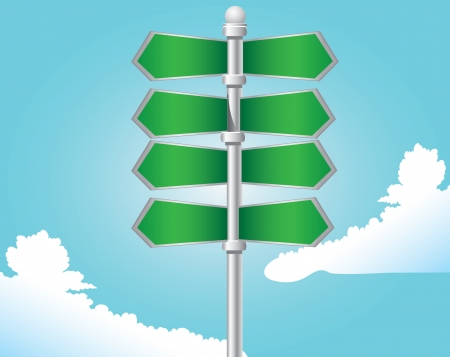 signpostのイラスト素材