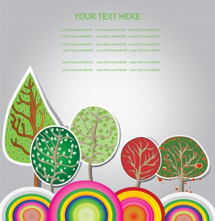 abstract trees background,のイラスト素材