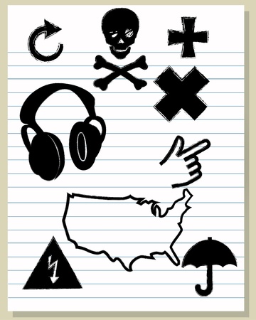 Icon on white background,Vectorのイラスト素材