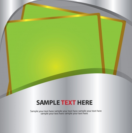 Card on metal background,Vector のイラスト素材