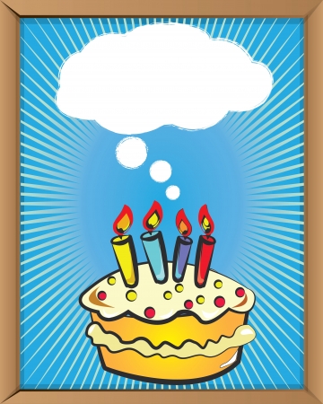 Bubble and cake,Vector のイラスト素材