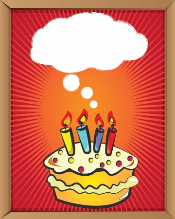 Bubble and cake,Vector のイラスト素材