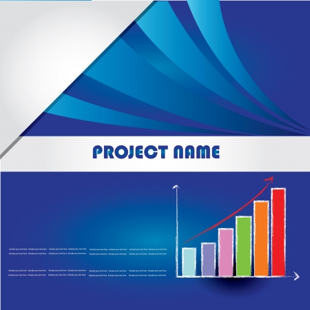 Graph on pattern background,Vector のイラスト素材