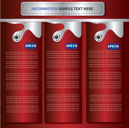 Red banner for text,Vector のイラスト素材