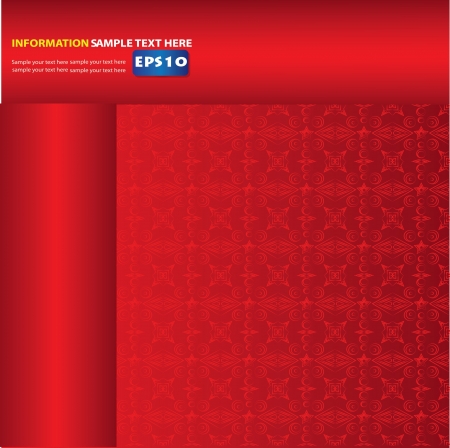 Red pattern,and blank for textのイラスト素材