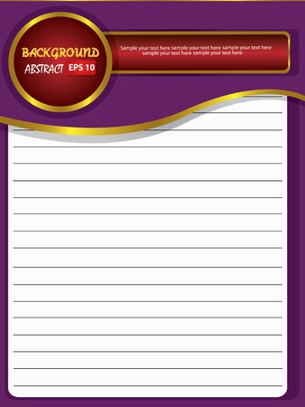 Blank old paper for text,Vectorのイラスト素材