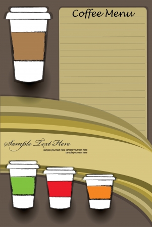 Coffee menu,for text,Vector のイラスト素材
