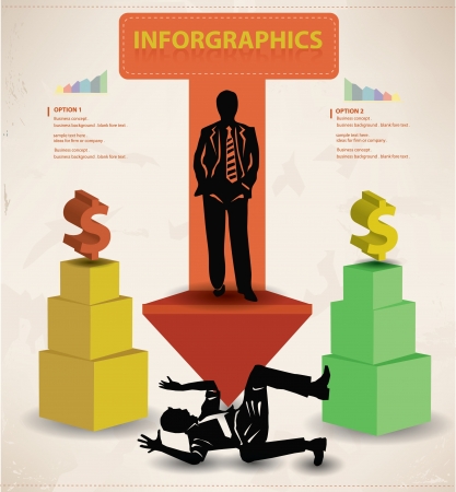 Finance concept,business man,vector のイラスト素材