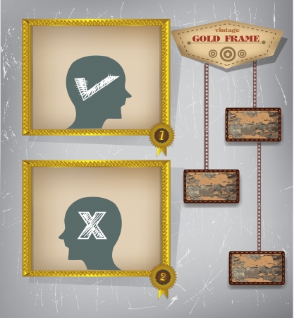 Frames wall,vintage,for picture,vectorのイラスト素材