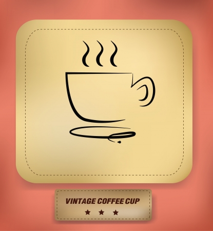 Coffee cup symbol,vectorのイラスト素材