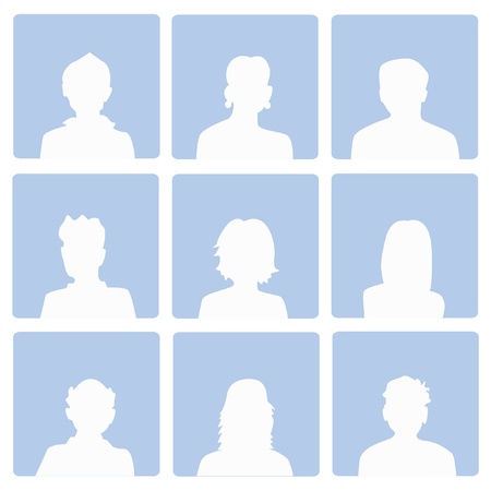 Default users,Vector のイラスト素材
