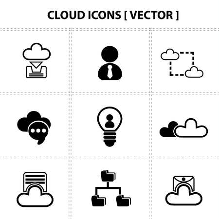 Cloud computing のイラスト素材